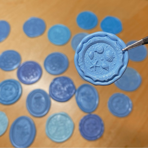 Blue Color！Handcrafted Wax Seals Stamp — Perfect for wedding & ceremonies! - Picture 3 of 3